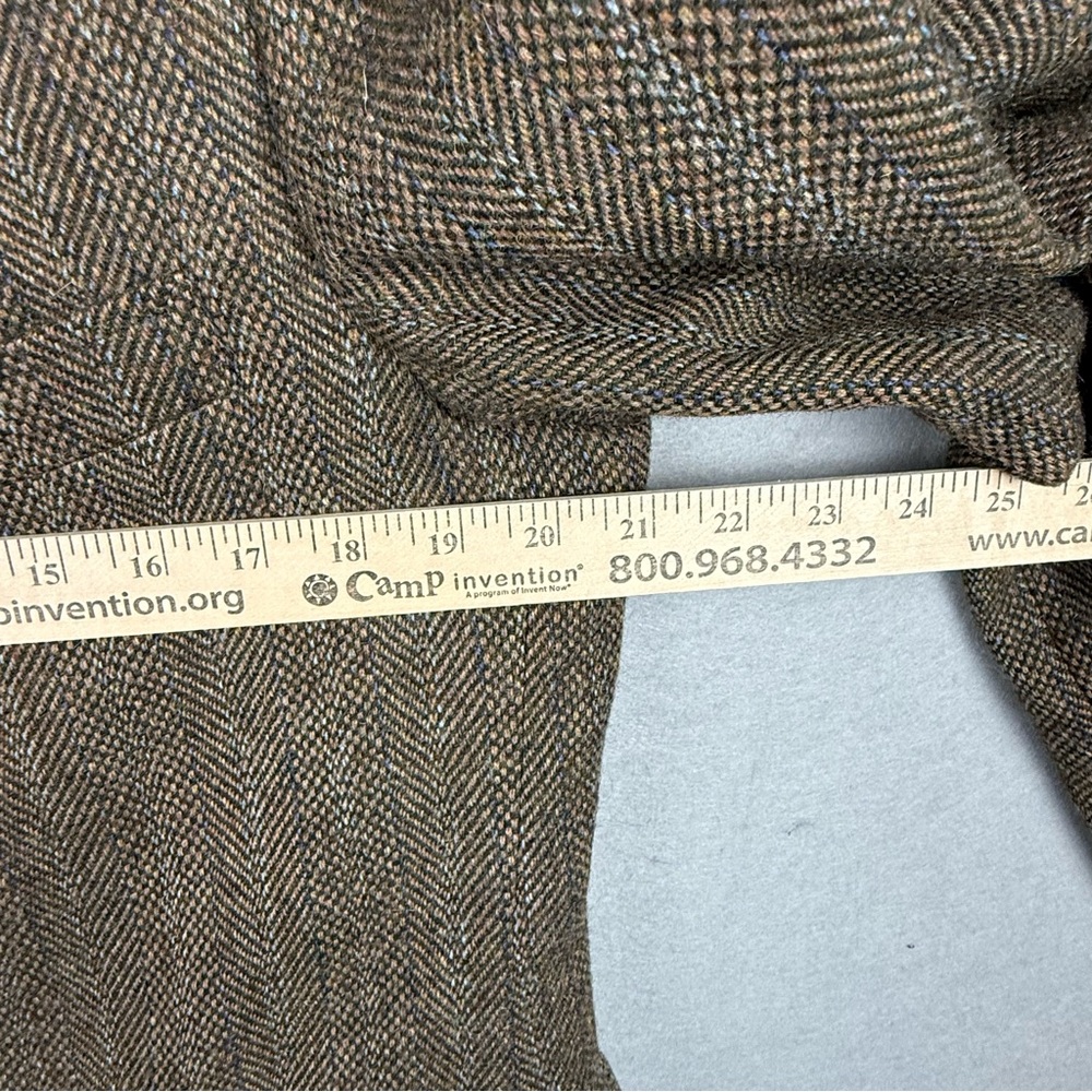 J Press Donegal Mist Handwoven Tweed Blazer Brown Herringbone Wool Cashmere 39R - Picture 16 of 16